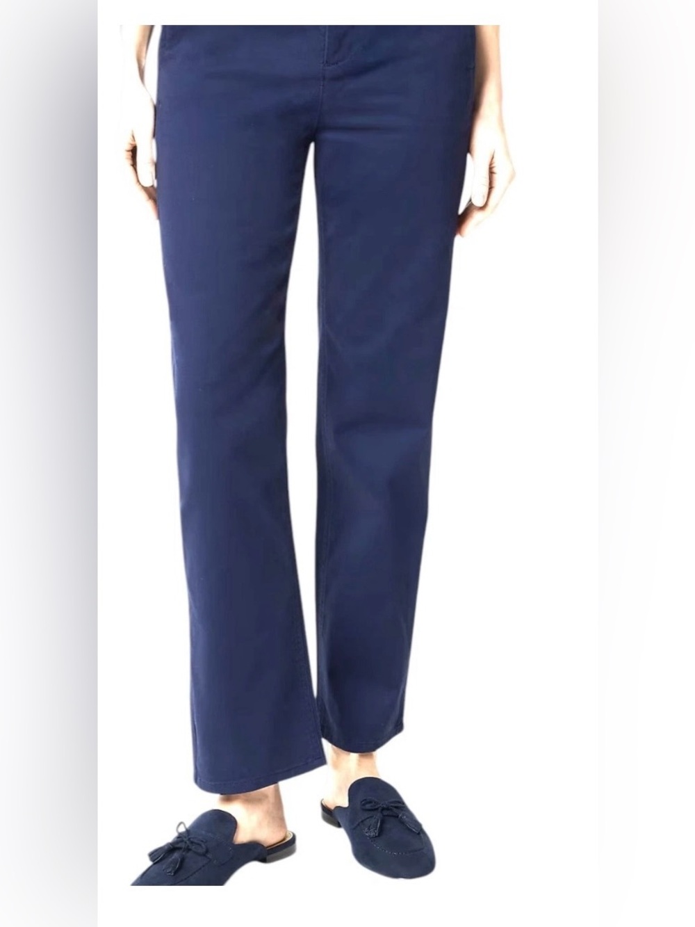 J. Crew Women's Chino Pants Navy Flat Front Size 27T